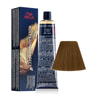 Wella Professionals Koleston Perfect Me+ 7/07 Medium Blonde Natural Chestnut Permanent Hair Dye
