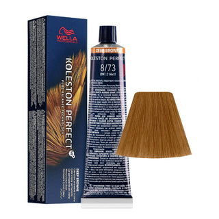 Wella Professionals Koleston Perfect Me+ 8/73 Light Blond Golden Chestnut Permanent Hair Dye