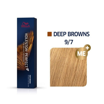 Wella Professionals Koleston Perfect Me+ 9/7 Bright Blond Chestnut Permanent Hair Dye