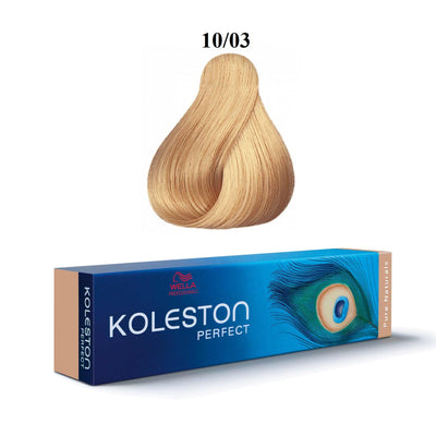 Wella Professionals Koleston Perfect 10/03 Bright Natural Golden Blond Permanent Hair Dye