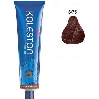 Wella Professionals Koleston Perfect 6/75 Dark Blonde Chestnut Mahogany Permanent Hair Dye