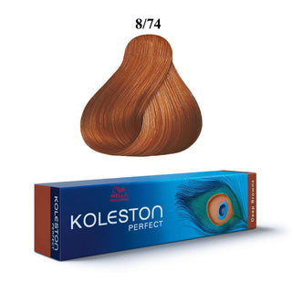 Wella Professionals Koleston Perfect 8/74 Light Blond Chestnut Red Permanent Hair Dye