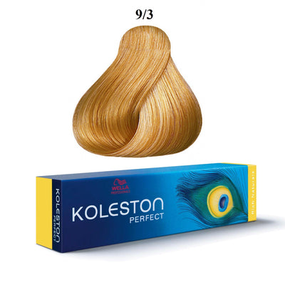 Wella Professionals Koleston Perfect 9/3 Very Light Blonde Gold Permanent Hair Dye