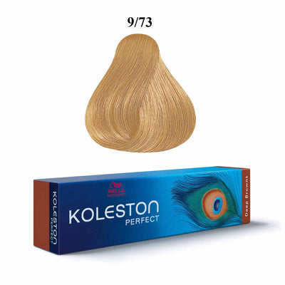 Wella Professionals Koleston Perfect 9/73 Bright Blond Golden Chestnut Permanent Hair Dye